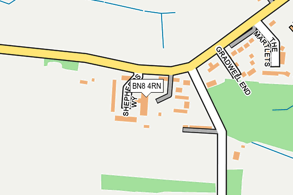 BN8 4RN map - OS OpenMap – Local (Ordnance Survey)