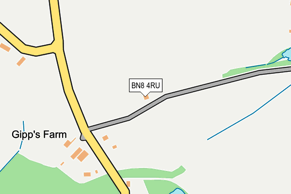 BN8 4RU map - OS OpenMap – Local (Ordnance Survey)