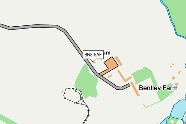 BN8 5AF map - OS OpenMap – Local (Ordnance Survey)