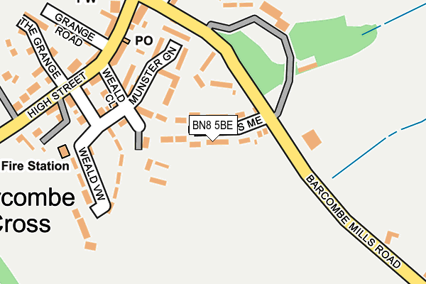 BN8 5BE map - OS OpenMap – Local (Ordnance Survey)