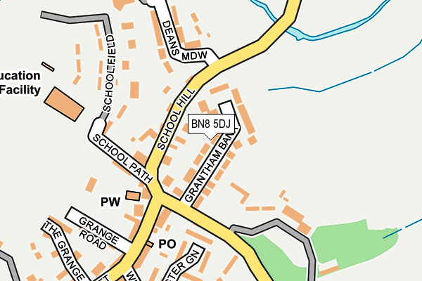 BN8 5DJ map - OS OpenMap – Local (Ordnance Survey)