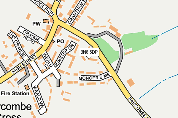 BN8 5DP map - OS OpenMap – Local (Ordnance Survey)