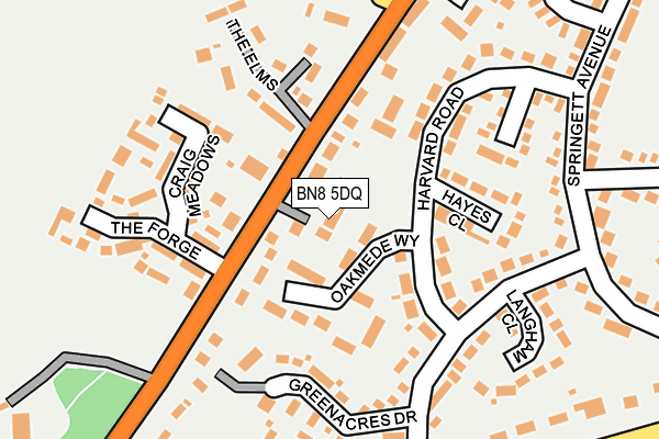 BN8 5DQ map - OS OpenMap – Local (Ordnance Survey)