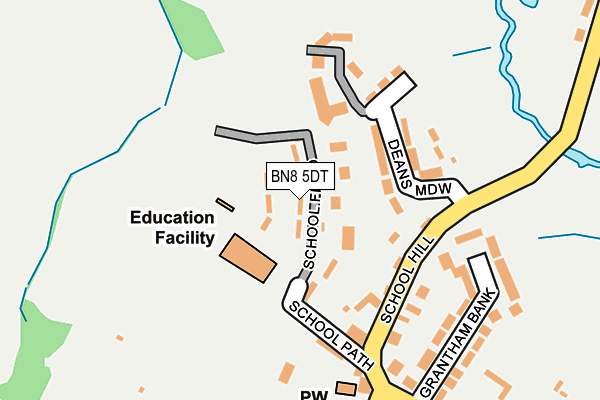 BN8 5DT map - OS OpenMap – Local (Ordnance Survey)