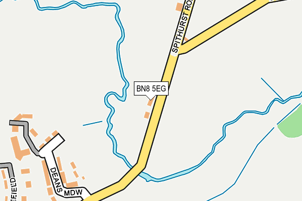 BN8 5EG map - OS OpenMap – Local (Ordnance Survey)