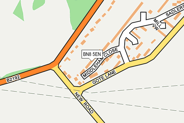 BN8 5EN map - OS OpenMap – Local (Ordnance Survey)