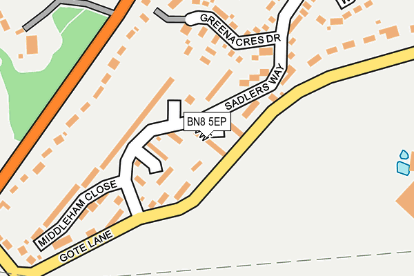 BN8 5EP map - OS OpenMap – Local (Ordnance Survey)