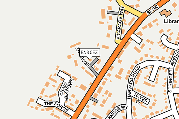 BN8 5EZ map - OS OpenMap – Local (Ordnance Survey)