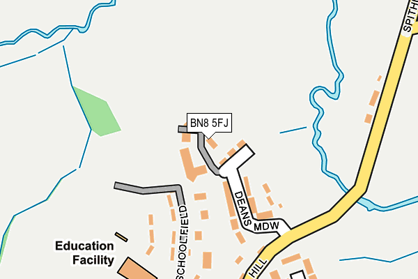 BN8 5FJ map - OS OpenMap – Local (Ordnance Survey)
