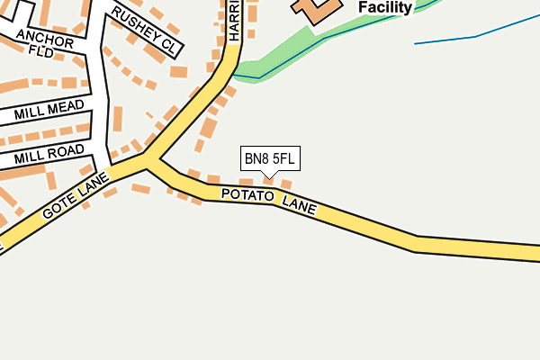 BN8 5FL map - OS OpenMap – Local (Ordnance Survey)