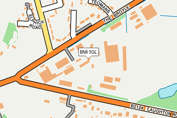 BN8 5GL map - OS OpenMap – Local (Ordnance Survey)