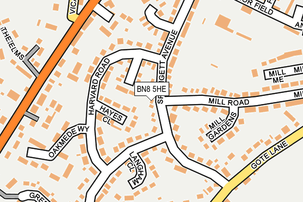 BN8 5HE map - OS OpenMap – Local (Ordnance Survey)