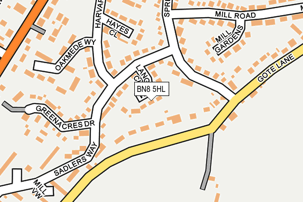 BN8 5HL map - OS OpenMap – Local (Ordnance Survey)