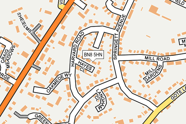 BN8 5HN map - OS OpenMap – Local (Ordnance Survey)