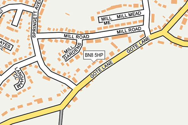BN8 5HP map - OS OpenMap – Local (Ordnance Survey)