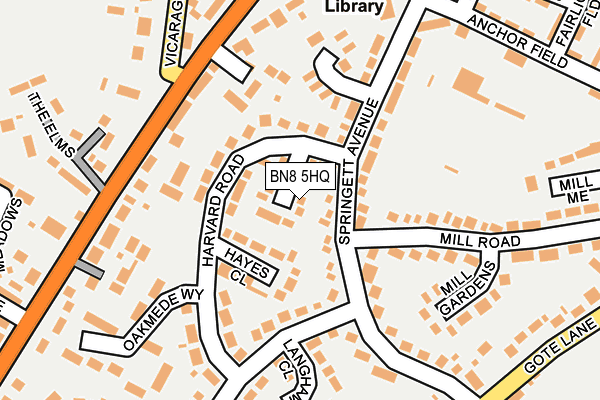 BN8 5HQ map - OS OpenMap – Local (Ordnance Survey)