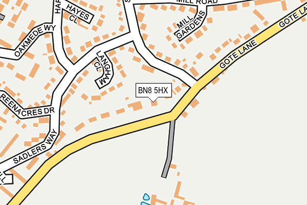 BN8 5HX map - OS OpenMap – Local (Ordnance Survey)