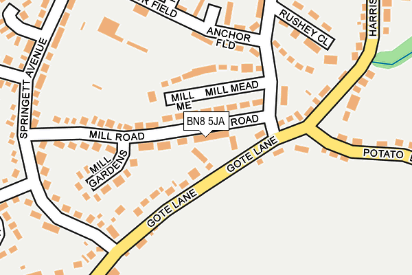 BN8 5JA map - OS OpenMap – Local (Ordnance Survey)