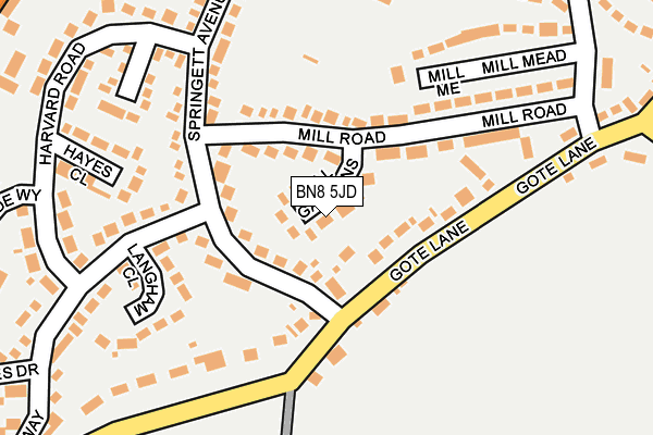 BN8 5JD map - OS OpenMap – Local (Ordnance Survey)