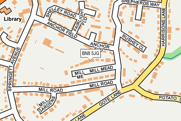 BN8 5JG map - OS OpenMap – Local (Ordnance Survey)