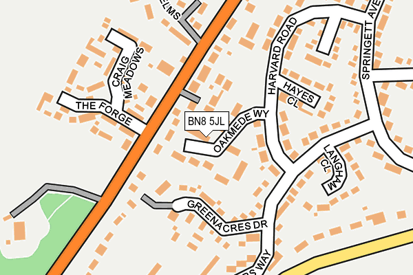 BN8 5JL map - OS OpenMap – Local (Ordnance Survey)