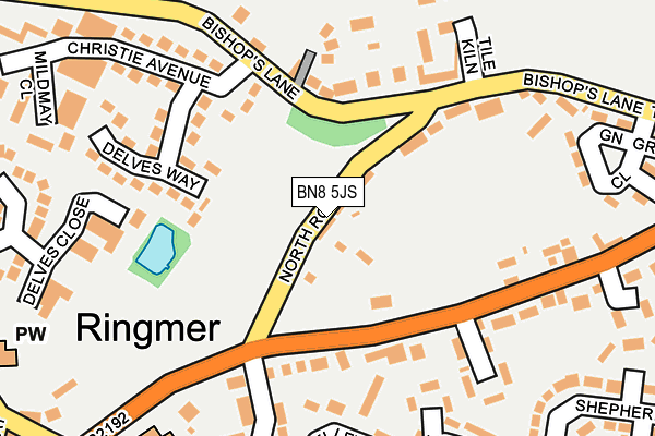 BN8 5JS map - OS OpenMap – Local (Ordnance Survey)