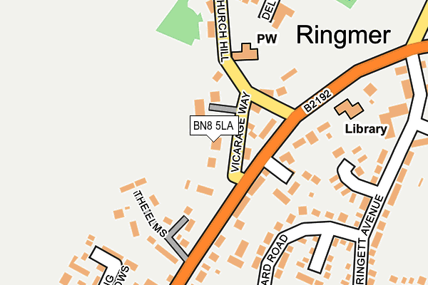 BN8 5LA map - OS OpenMap – Local (Ordnance Survey)