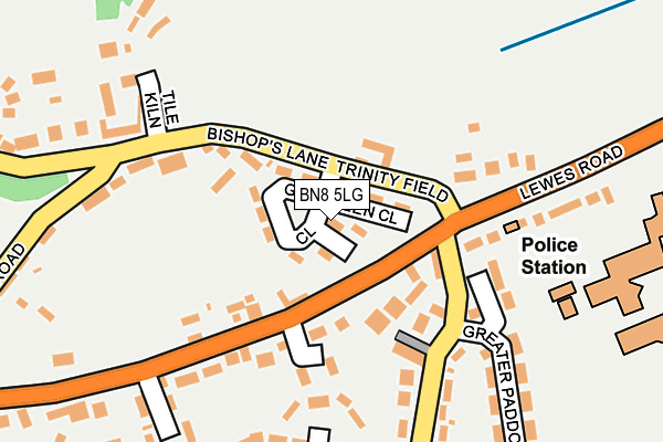 BN8 5LG map - OS OpenMap – Local (Ordnance Survey)