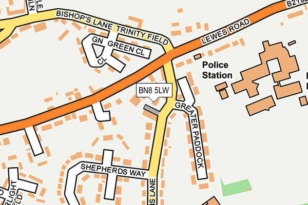 BN8 5LW map - OS OpenMap – Local (Ordnance Survey)