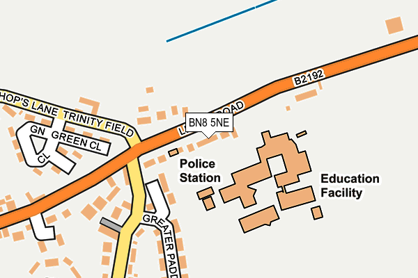BN8 5NE map - OS OpenMap – Local (Ordnance Survey)