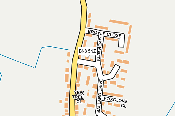 BN8 5NZ map - OS OpenMap – Local (Ordnance Survey)
