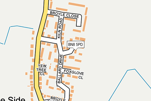BN8 5PD map - OS OpenMap – Local (Ordnance Survey)