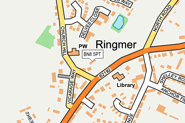 BN8 5PT map - OS OpenMap – Local (Ordnance Survey)