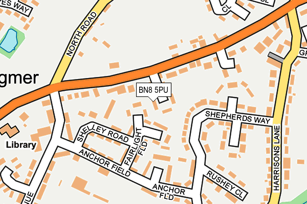 BN8 5PU map - OS OpenMap – Local (Ordnance Survey)
