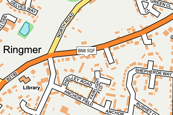 BN8 5QF map - OS OpenMap – Local (Ordnance Survey)