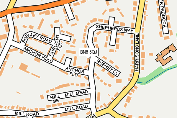 BN8 5QJ map - OS OpenMap – Local (Ordnance Survey)