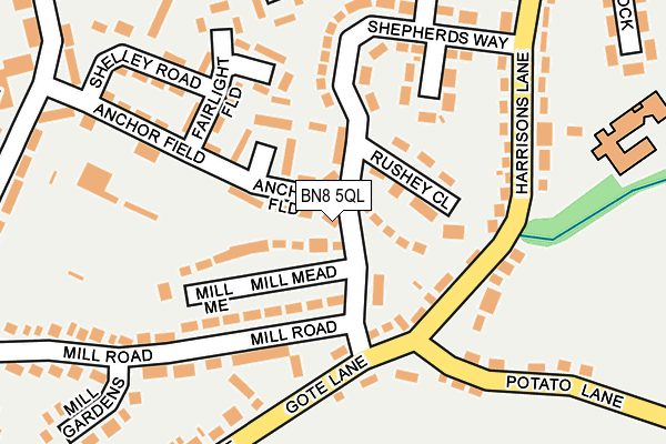 BN8 5QL map - OS OpenMap – Local (Ordnance Survey)
