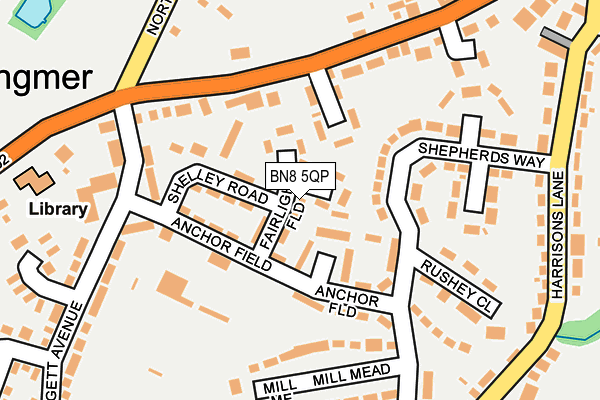 BN8 5QP map - OS OpenMap – Local (Ordnance Survey)