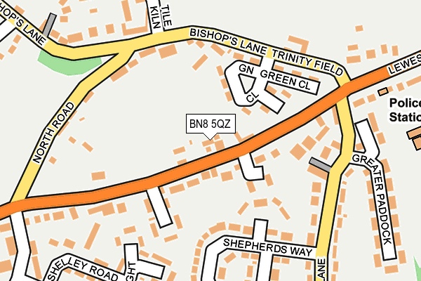BN8 5QZ map - OS OpenMap – Local (Ordnance Survey)