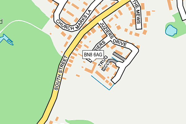 BN8 6AG map - OS OpenMap – Local (Ordnance Survey)