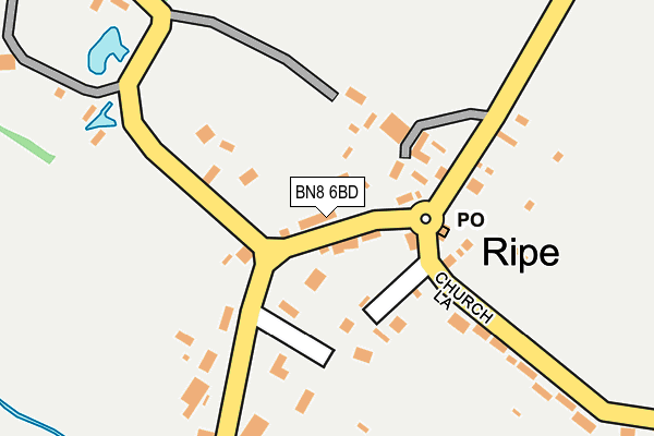 BN8 6BD map - OS OpenMap – Local (Ordnance Survey)
