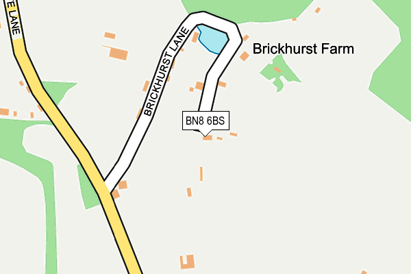 BN8 6BS map - OS OpenMap – Local (Ordnance Survey)