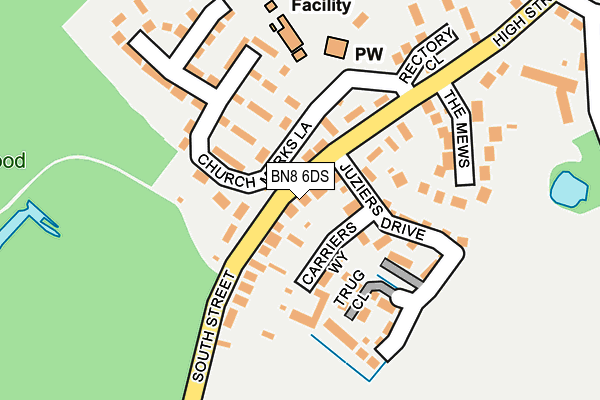 BN8 6DS map - OS OpenMap – Local (Ordnance Survey)