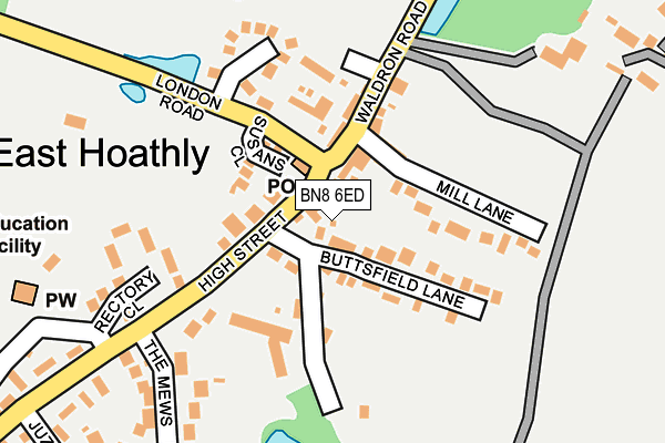 BN8 6ED map - OS OpenMap – Local (Ordnance Survey)