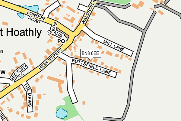 BN8 6EE map - OS OpenMap – Local (Ordnance Survey)