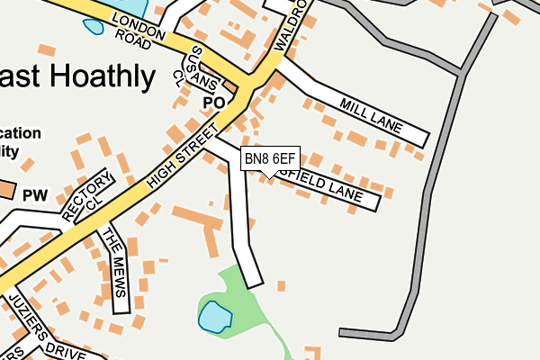 BN8 6EF map - OS OpenMap – Local (Ordnance Survey)