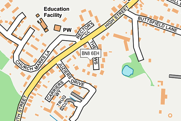 BN8 6EH map - OS OpenMap – Local (Ordnance Survey)