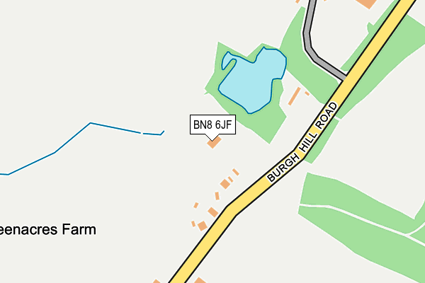 BN8 6JF map - OS OpenMap – Local (Ordnance Survey)