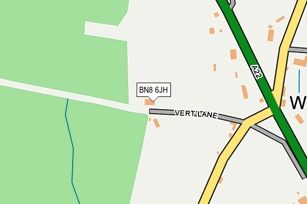 BN8 6JH map - OS OpenMap – Local (Ordnance Survey)
