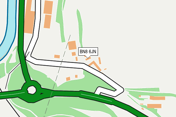 BN8 6JN map - OS OpenMap – Local (Ordnance Survey)